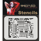 Airbrush stencil A5 - circuit board / printed circuit board