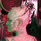 Biomechanics latex parts braces glued on head and painted