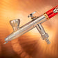 Airbrush INFINITY 2024 CRplus Two in One Titanium Düsensatz 0,25 + 0,44mm Titanium FineLine mit Mini-Cup, Becher/Deckel 2 + 4ml, Chrom