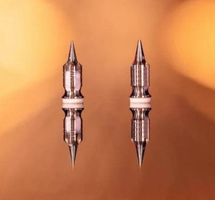 Airbrush INFINITY 2024 CRplus Two in One Titanium Düsensatz 0,25 + 0,44mm Titanium FineLine mit Mini-Cup, Becher/Deckel 2 + 4ml, Chrom