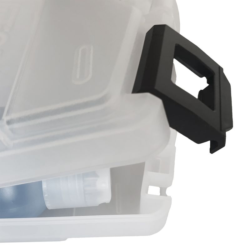 Opener/closer on the plastic box in detail