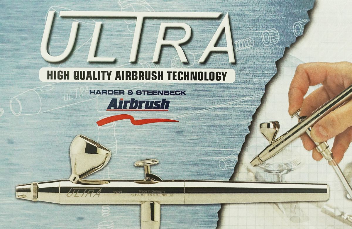Airbrush Ultra two in one Fließbecher 0,2mm und 0,4mm B-Ware