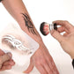 Airbrush Schablone Anwendung mit Kabuki Pinsel von Senjo Color