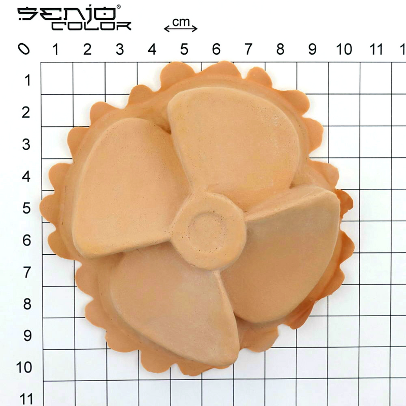 Chest part propeller latex application dimensions