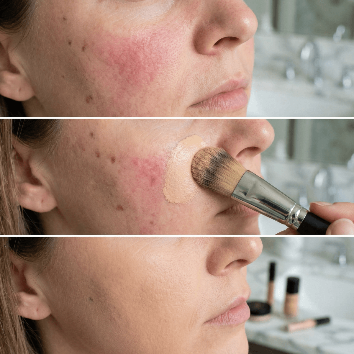 Camouflage Cover up 3 steps