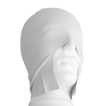 Rubber bald head semi transparent for theater 