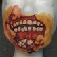 Latex zombie chin painted example