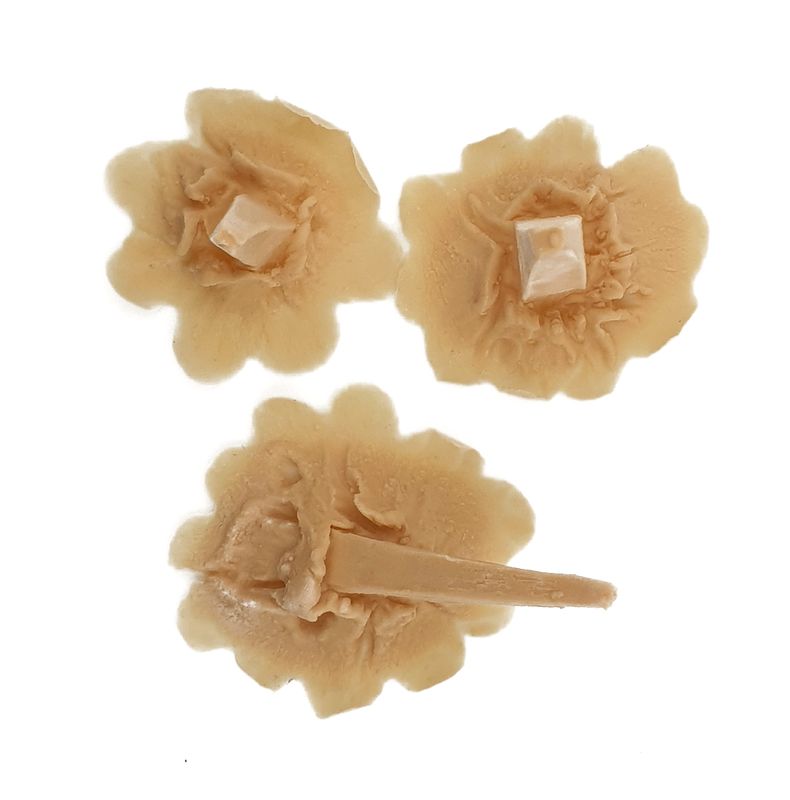 Nail wound wooden stake medieval 3 parts latex application to stick on