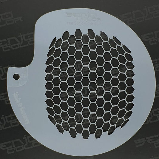Airbrush Schablone Bienenwabenstruktur 5mm 3D Senjo Color Art Stencil aus Polyester