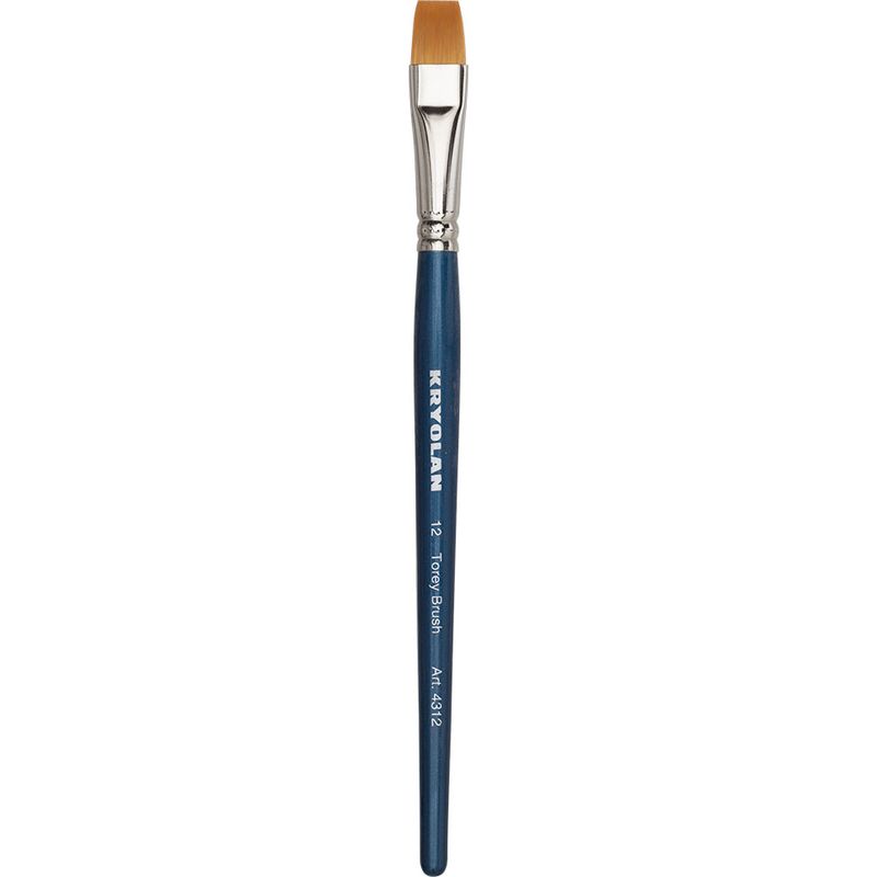 Makeup brush synthetic fiber wide size 12
