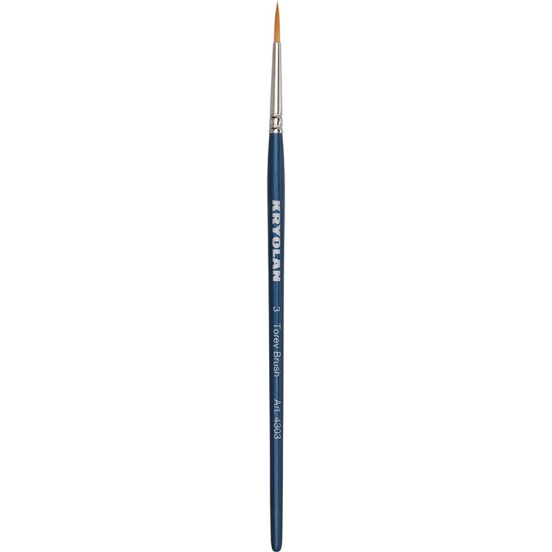 Makeup brush synthetic fiber round size 3