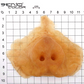 Latex applique pig nose small dimensions