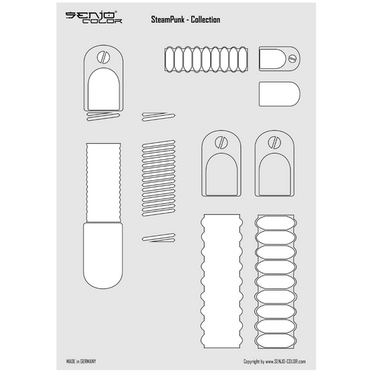 Steampunk template tubes A4