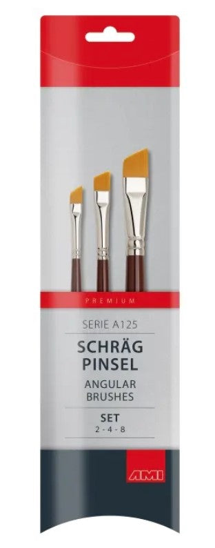 Synthetik Pinselset A125 schräg 3er