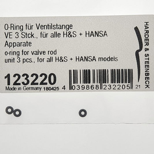 0-Ring für Ventilstange Airbrush Evolution, Hansa, Senjo PRO 3 Stk