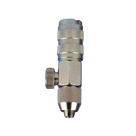 Airbrush coupling NW 2,7mm with regulator & hose nozzle 4x6