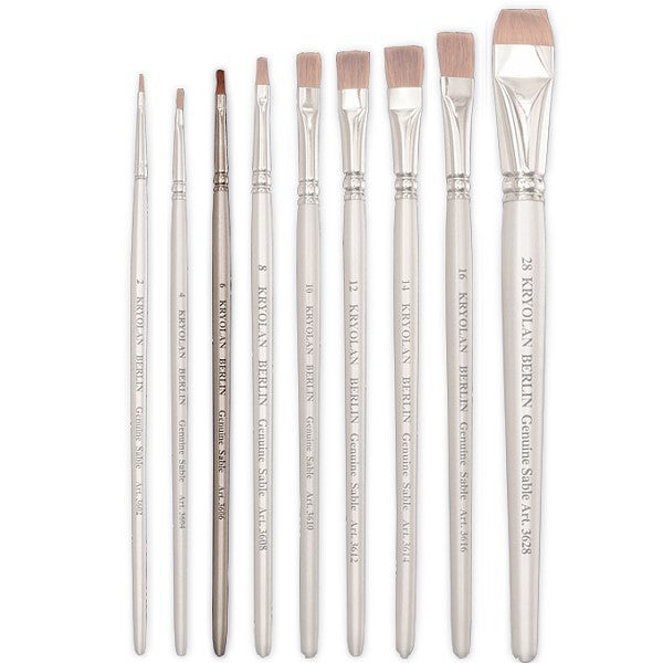 Schminkpinsel breit pure sable Größe 6