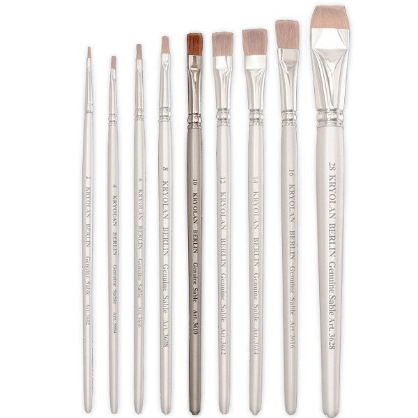 Schminkpinsel breit pure sable Größe 10