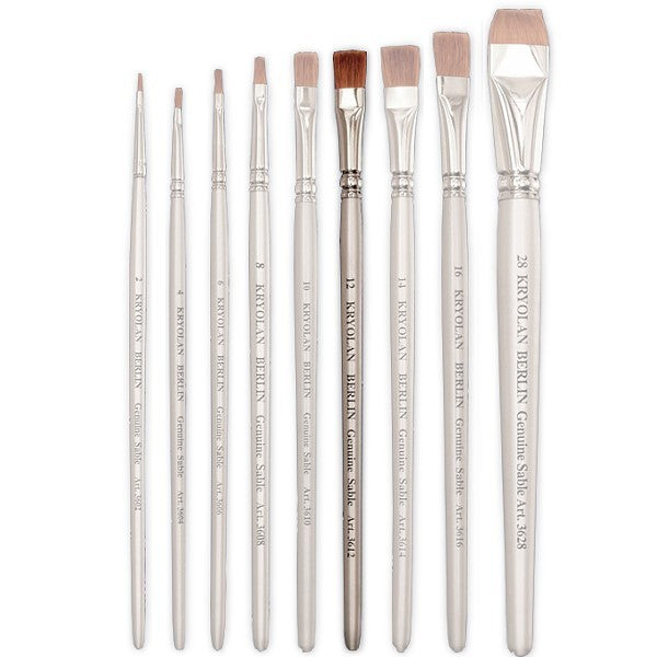 Schminkpinsel breit pure sable Größe 12