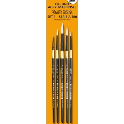 Pinselset A160 Rundpinsel Synthetic