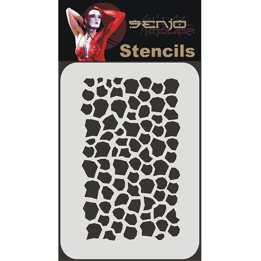 Bodyart Airbrush Stencil A4 - Reptile Stencil 01