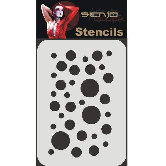 Bodyart Airbrush Stencil A4 - Circles 01