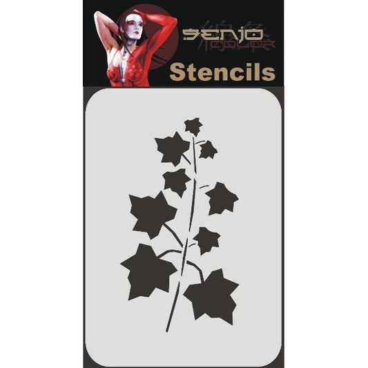 Bodyart Airbrush Stencil A4 - Leaf Branch 01