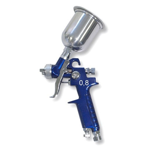 Airbrush Lackierpistole HVLP 0,8 Metallbecher