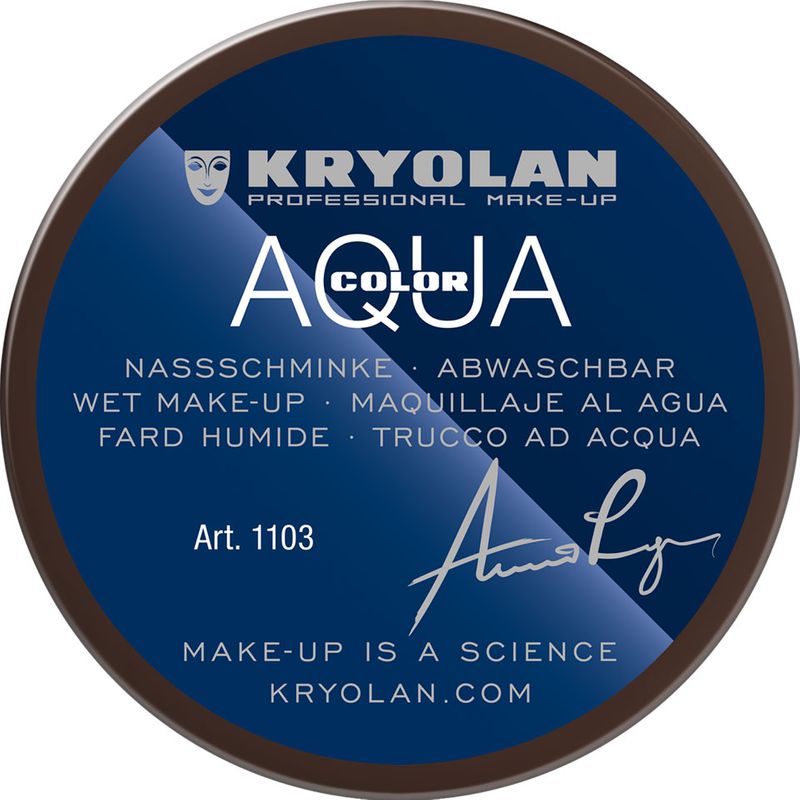 Aquacolor Naßschminke Dose 55ml  Kryolan - dark brown 101