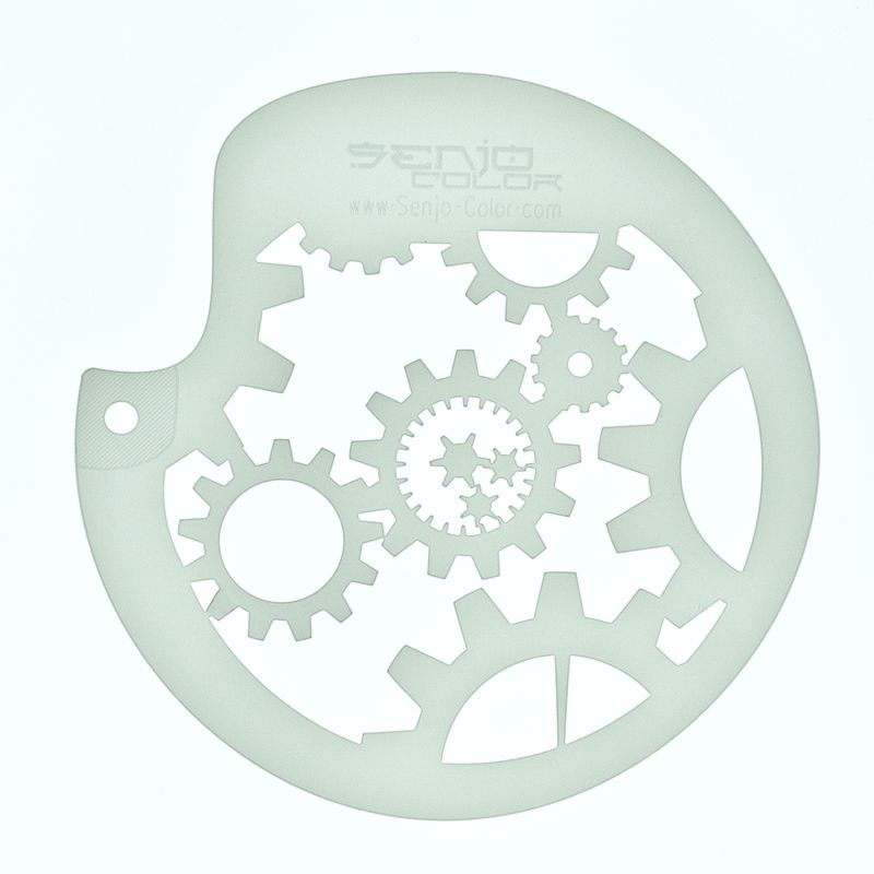 Airbrush Schablonen Zahnradgetriebe Senjo Color