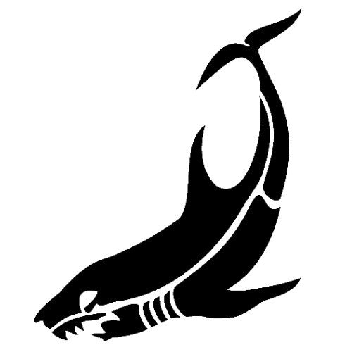 Airbrush stencil shark
