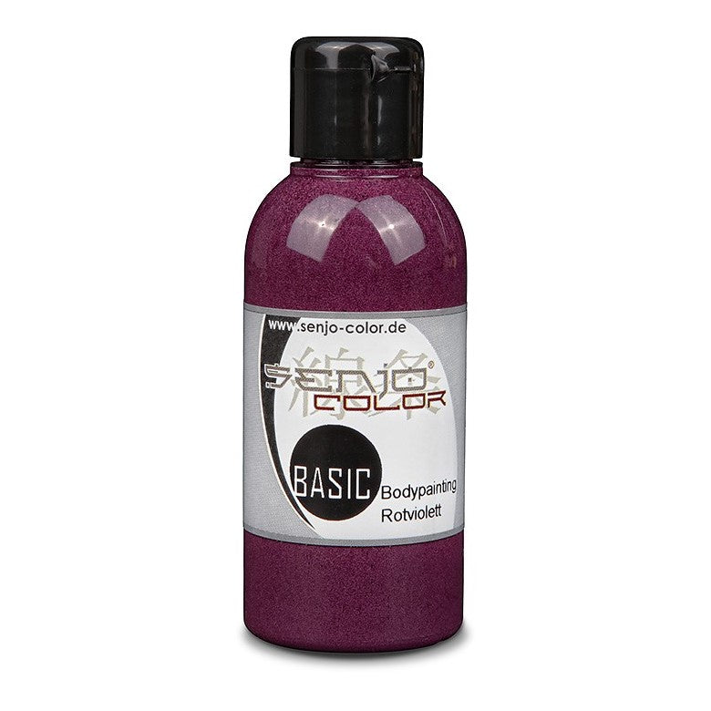 Airbrush Bodypainting Farbe 75ml Flasche Rotviolett Senjo Color Basic 