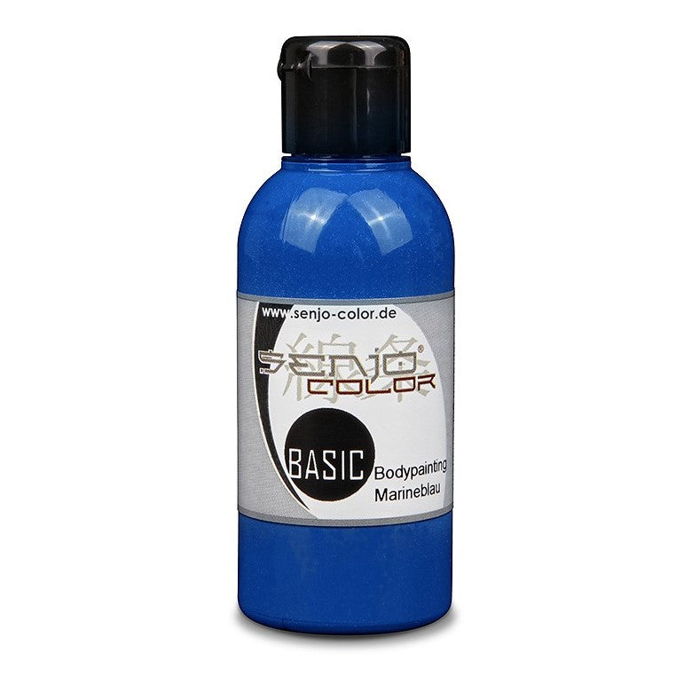 Airbrush Bodypainting Farbe 75ml Flasche Marineblau Senjo Color Basic 