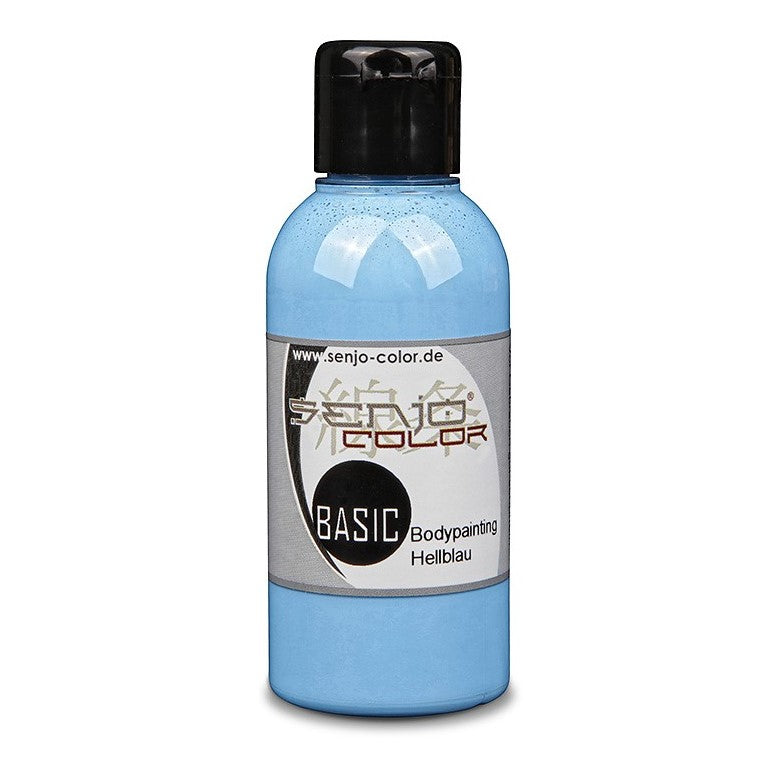 Airbrush Bodypainting Farbe 75ml Flasche Hellblau Senjo Color Basic 