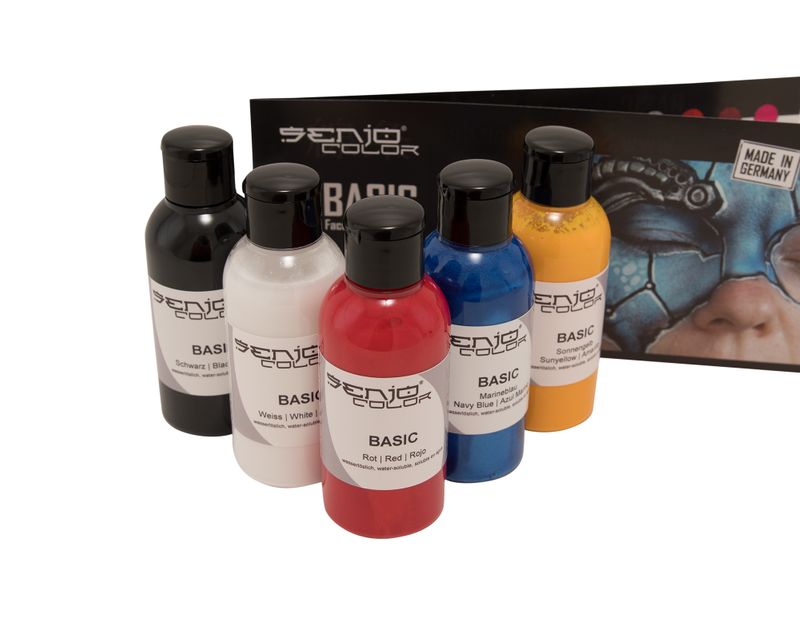 Bodypainting Farbe 75ml für Airbrush & Pinsel Senjo Color Basic