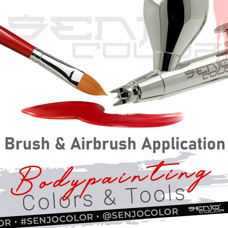 Bodypainting Farbe 75ml für Airbrush & Pinsel Senjo Color Basic