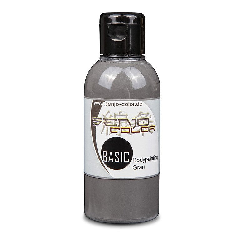 Airbrush Bodypainting Farbe 75ml Flasche Grau Senjo Color Basic 