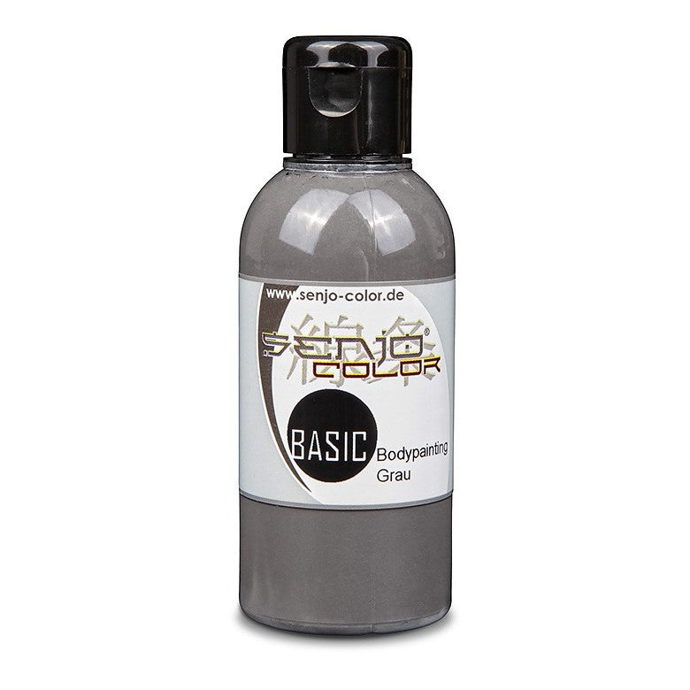Airbrush Bodypainting Farbe 75ml Flasche Grau Senjo Color Basic 