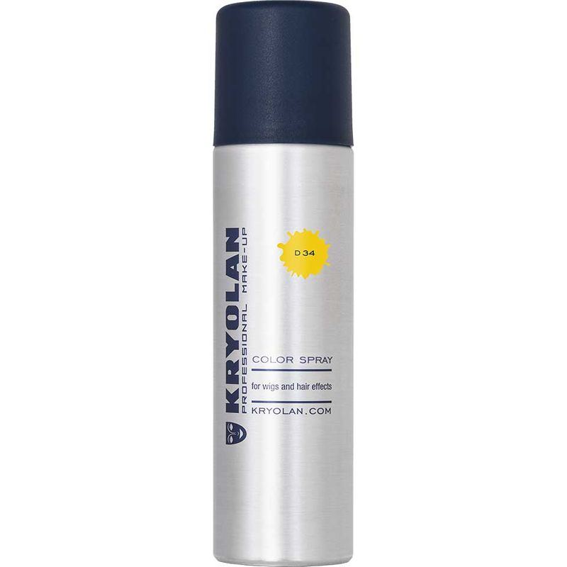 Color Haar Spray Kryolan - yellow, D34