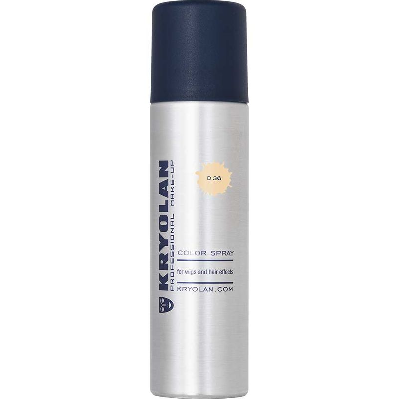 Color Haar Spray Kryolan - opaque blond, D36