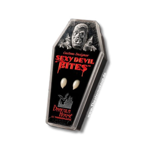 Effekt-Zähne Sexy Devil Bites im Sarg