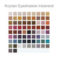 Kryolan Eye Shadow Compact Irisierend Farbtabelle