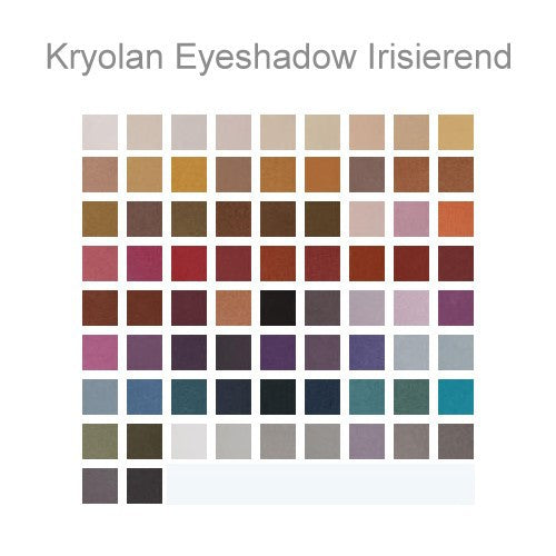 Kryolan Eye Shadow Compact Irisierend Farbtabelle