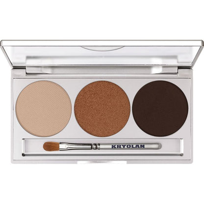 Eye Shadow Trio Set Kryolan - Smokey Collection (Magnetisch) - Smokey Beige