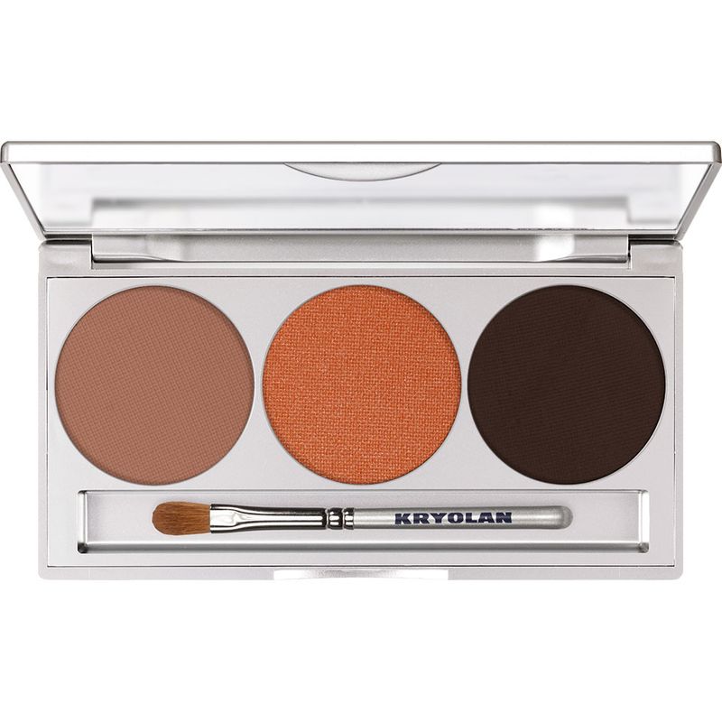 Eye Shadow Trio Set Kryolan - Smokey Collection (Magnetisch) - Smokey Terracotta