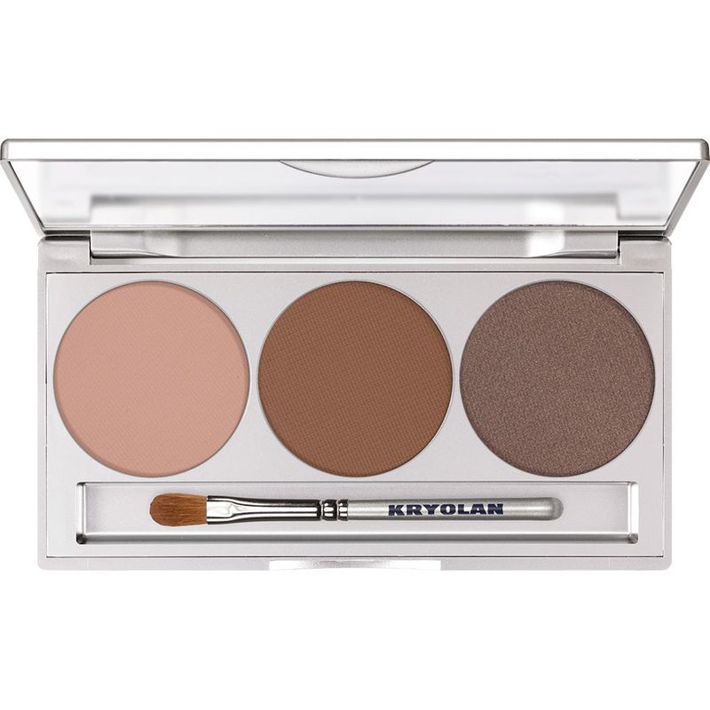 Eye Shadow Trio Set Kryolan - Smokey Collection (Magnetisch) - Smokey Caramel