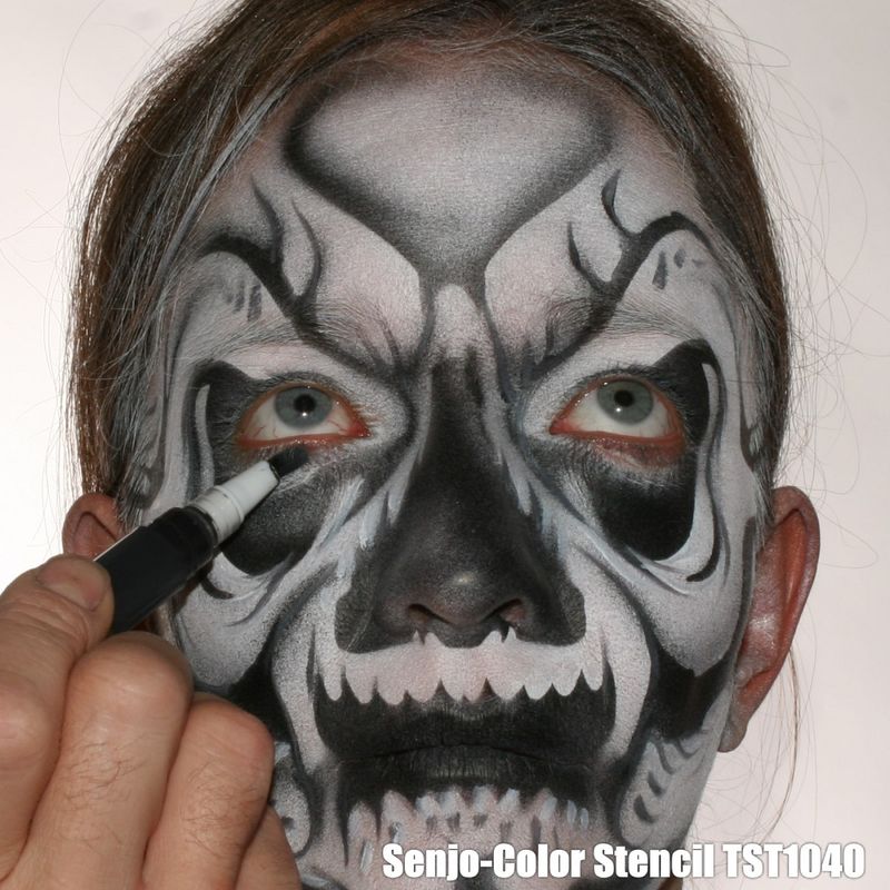 fertiges Totenkopf Painting