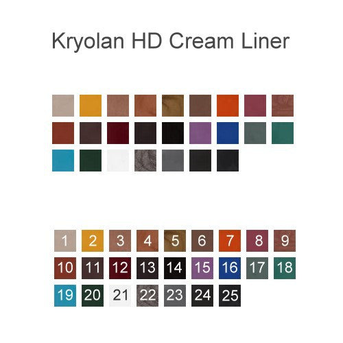 Kryolan HD Cream Liner Farbtabelle