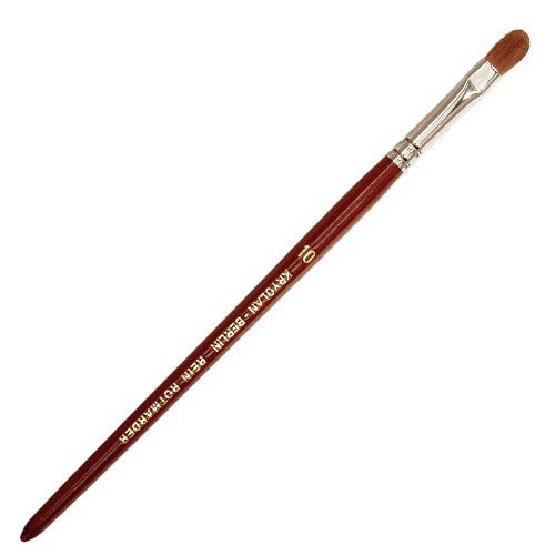 Makeup brush red sable cat tongue size 10