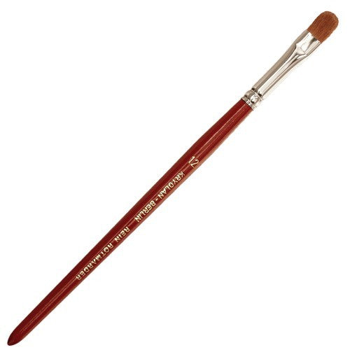 Makeup brush red sable cat tongue size 12